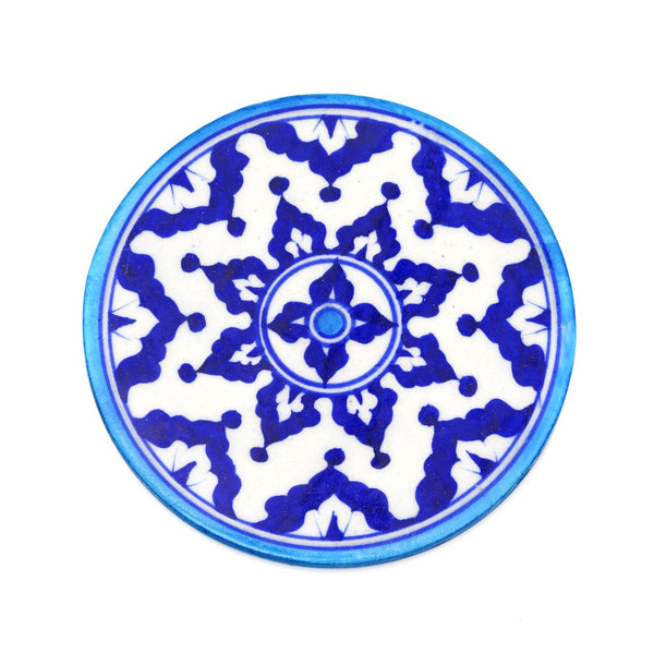 Blue Pottery Trivet - Indigo - Matr Boomie (Pottery)