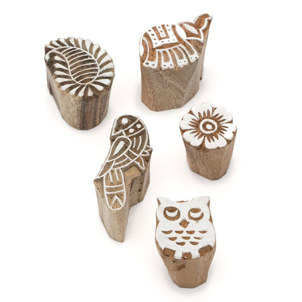 Set of Five Mini Print Blocks - Matr Boomie