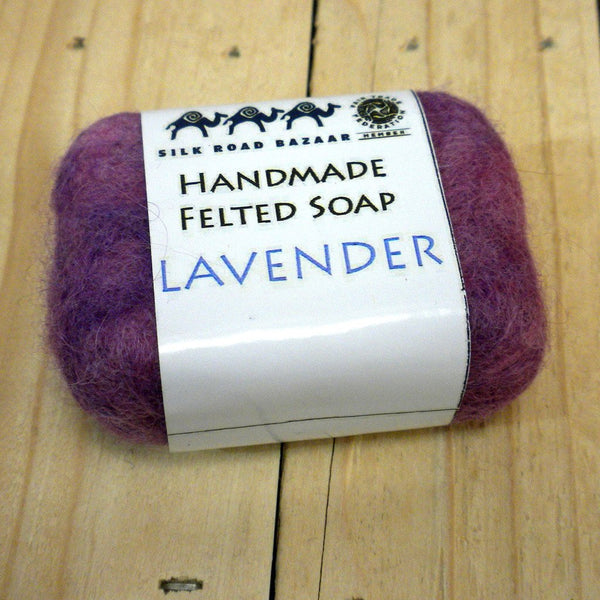 Handmade Felted Soap Lavender - Silk Road Bazaar (S)