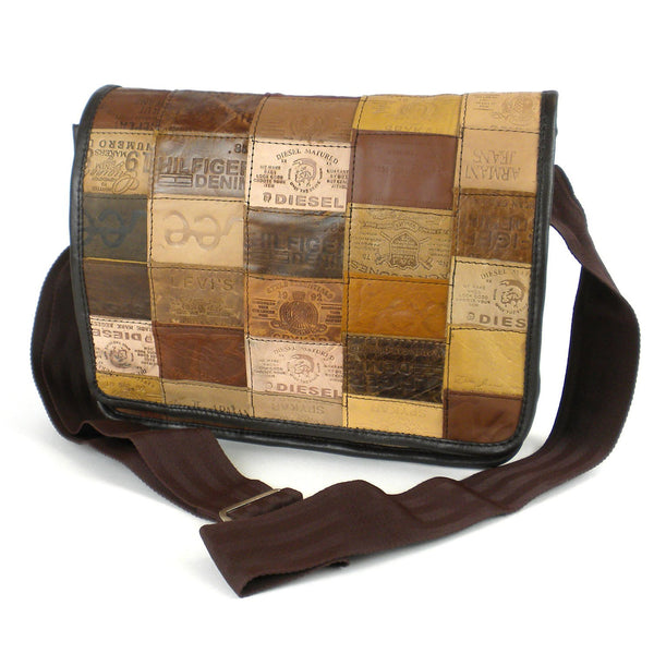 Small Leather Label Messenger Bag Handmade and Fair Trade