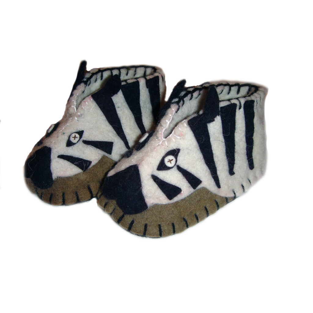 Zebra Zooties Baby Booties - Silk Road Bazaar