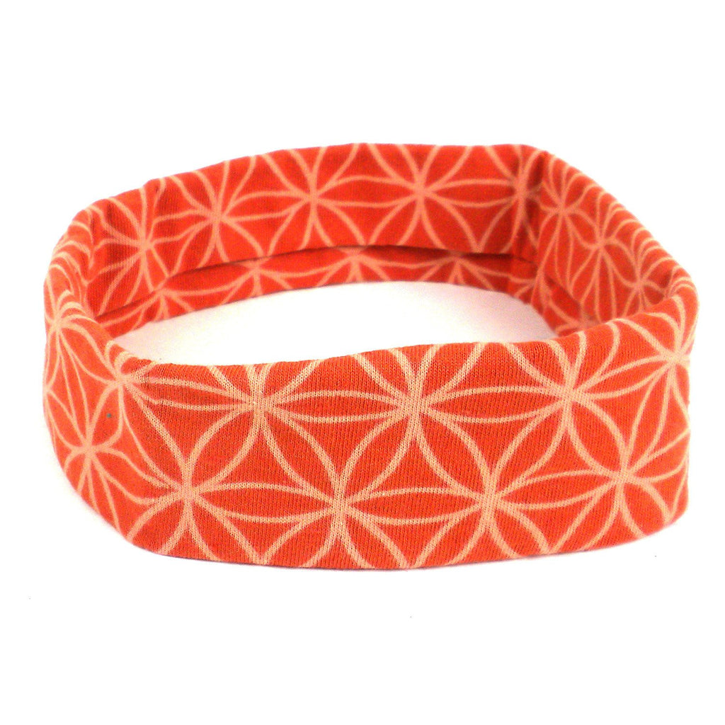 Flower of Life Headband - Orange - Global Groove (W)