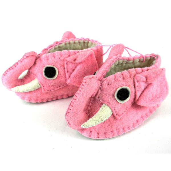 Pink Elephant Zooties Baby Booties - Silk Road Bazaar