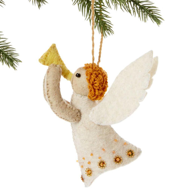 Angel Felt Holiday Ornament - Silk Road Bazaar (O)