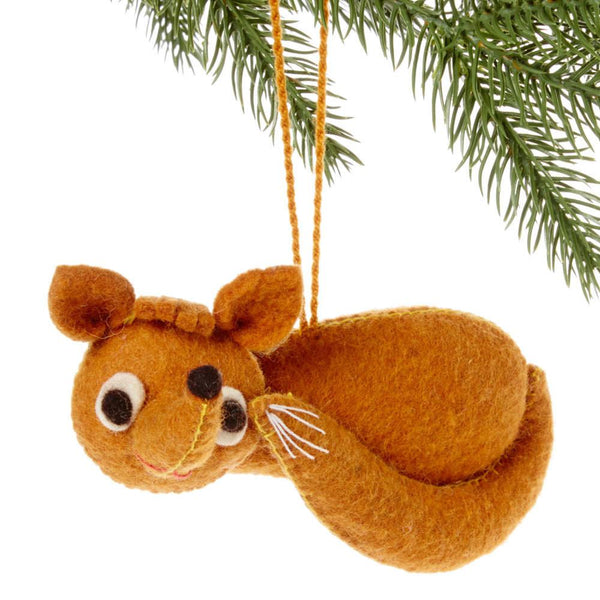 Fox Felt Holiday Ornament - Silk Road Bazaar (O)