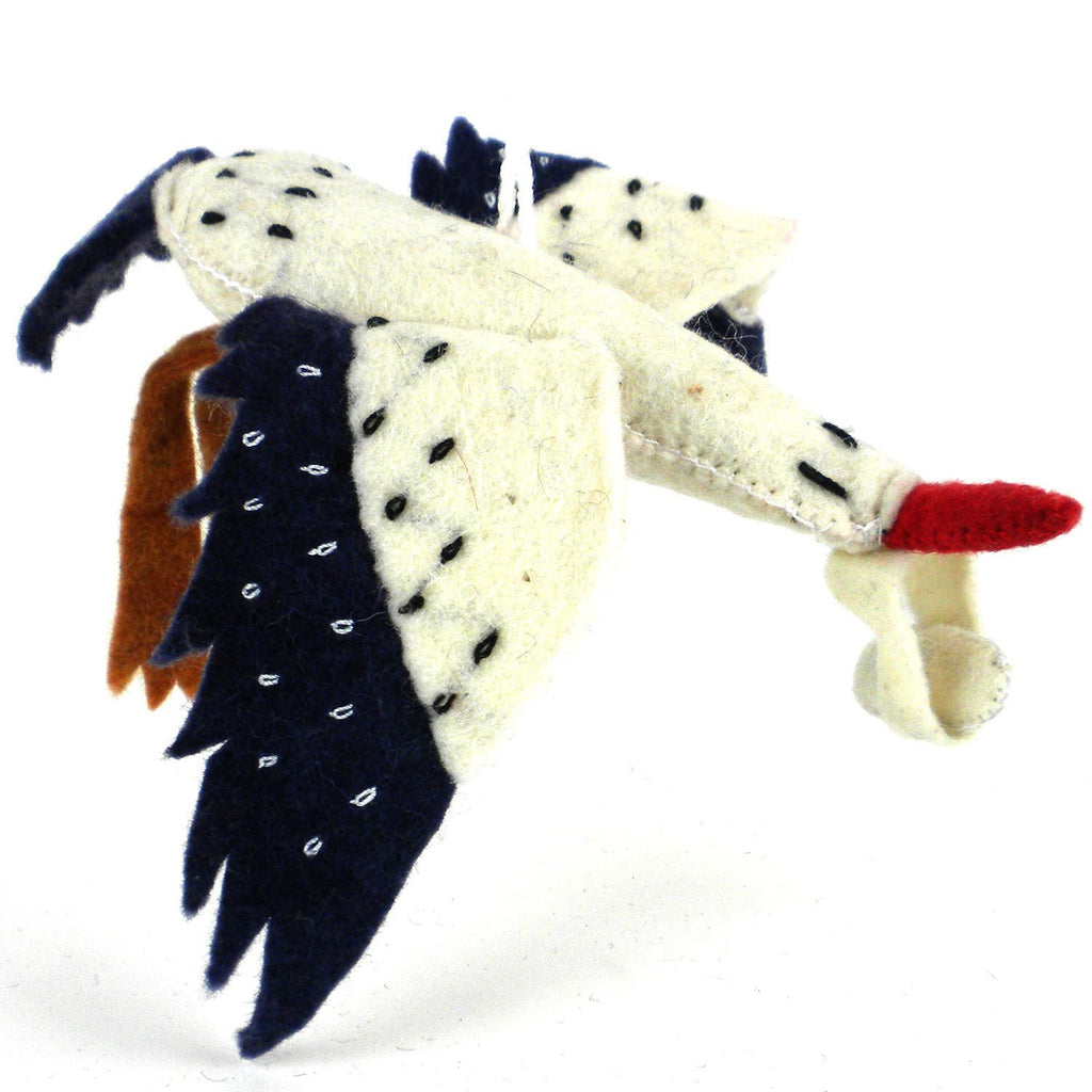 Stork Felt Holiday Ornament - Silk Road Bazaar (O)