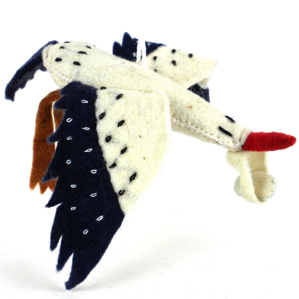 Stork Felt Holiday Ornament - Silk Road Bazaar (O)