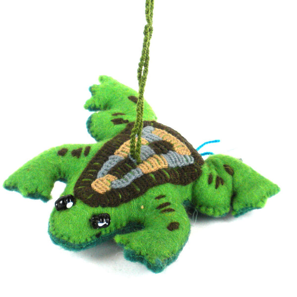 Frog Felt Holiday Ornament - Silk Road Bazaar (O)