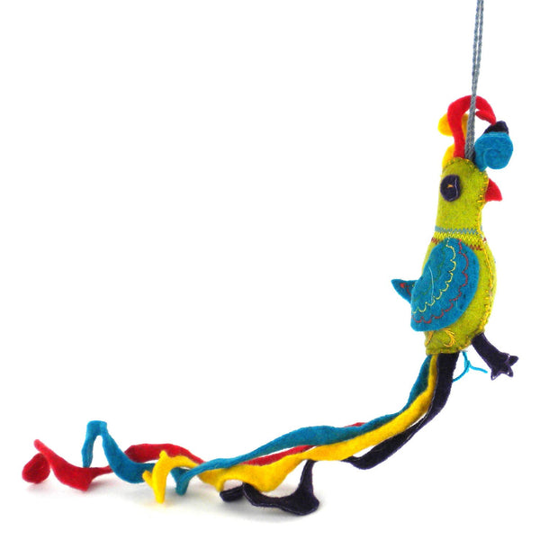 Parrot Felt Holiday Ornament - Silk Road Bazaar (O)