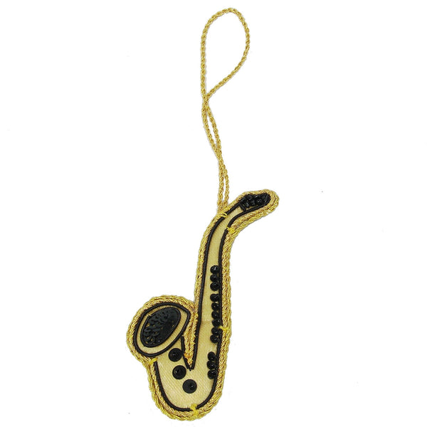 Saxophone Holiday Ornament - WorldFinds (H)