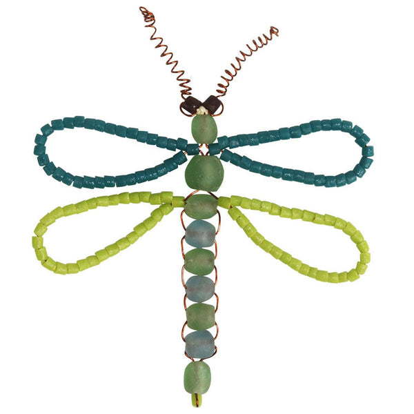 Dragonfly Bead Ornament - Global Mamas (H)