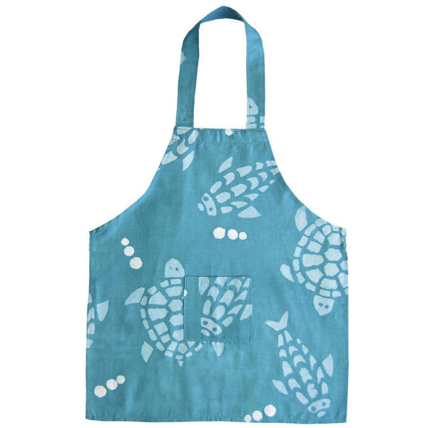 Kids Apron -Fishy Turtles - Global Mamas (C)