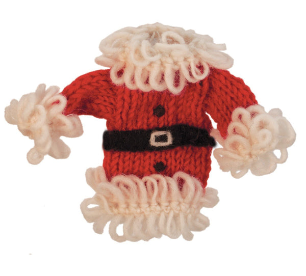 Wool Santa Coat Ornament - Wild Woolies (H)