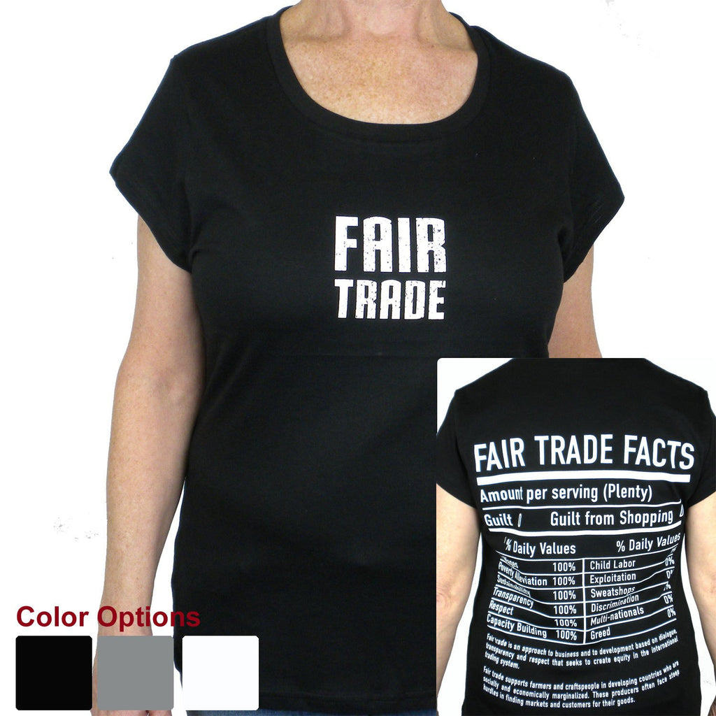 Fair Trade Tee Shirt with Cap Sleeve - Freeset