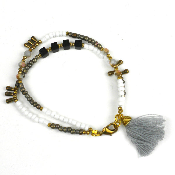 Kerala Tassel Bracelet Storm - Global Groove (J)