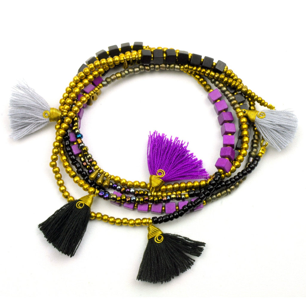 Kerala 3-in-1 Necklace Midnight - Global Groove (J)