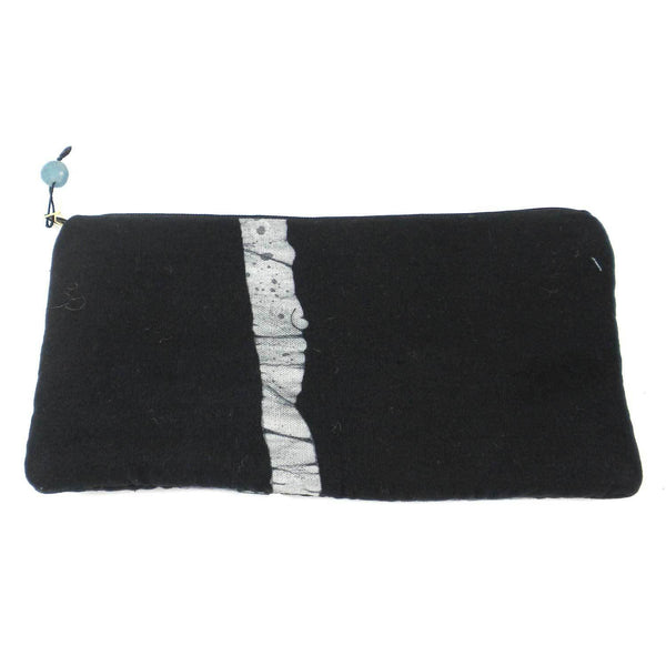 Batiked Clutch Purse - Black - World Peaces (P)