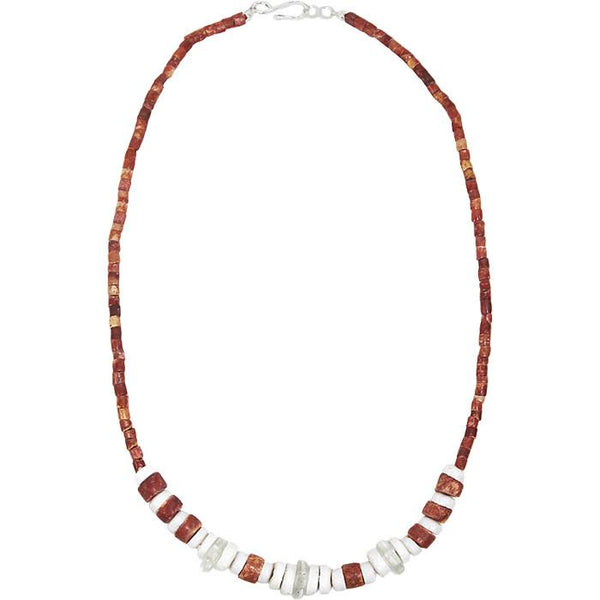 Down to Earth Necklace White - Global Mamas
