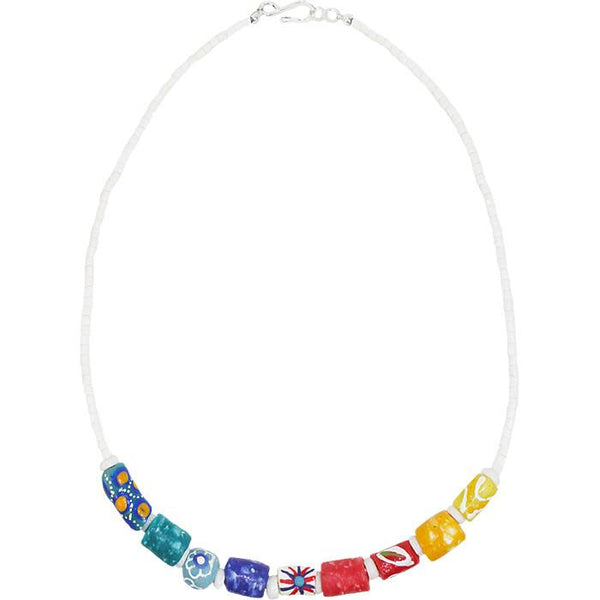 Marble Necklace Rainbow - Global Mamas