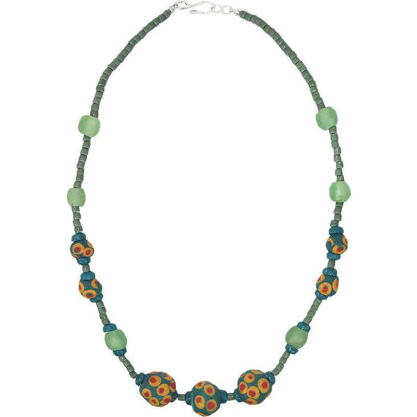 Grace Necklace in Moss - Global Mamas