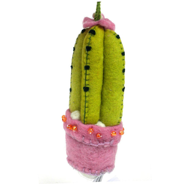 Felt Spiny Cactus Ornament - Silk Road Bazaar (O)