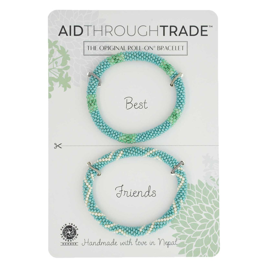 Roll-On Friendship Bracelets - Turquoise Vibe - Aid Through Trade
