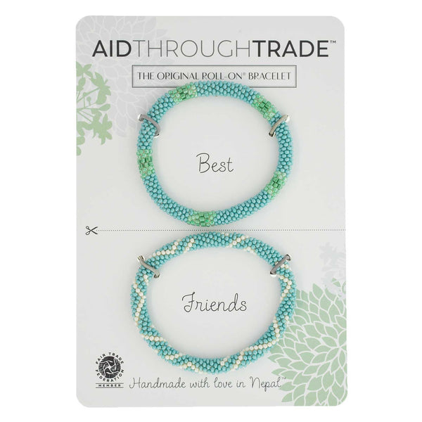Roll-On Friendship Bracelets - Turquoise Vibe - Aid Through Trade