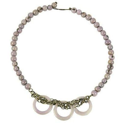 Circle Chain Choker in Lavender Handmade and Fair Trade