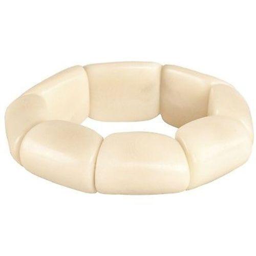 Riverbed Tagua Nut Bracelet in Cream Handmade and Fair Trade