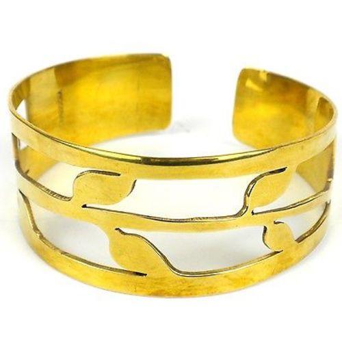 Open Leaf Bomb Casing Cuff Handmade and Fair Trade