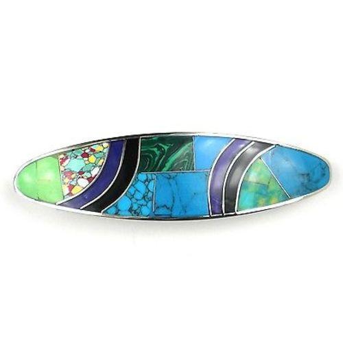 Oceanic Mosiac Hair Barrette Handmade and Fair Trade