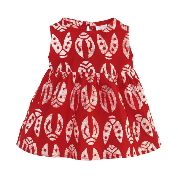 Babies Sundress Bugs Red - Global Mamas (B)