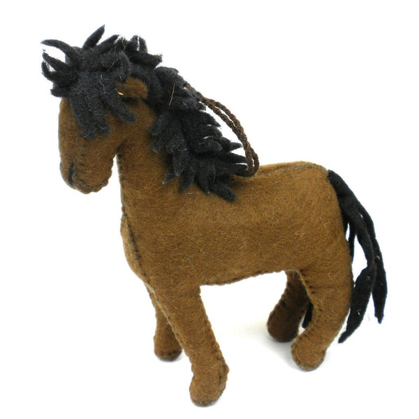 Felt Horse Ornament - Silk Road Bazaar (O)