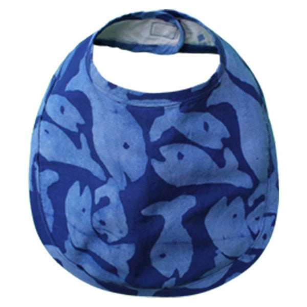 Babies Bib School of Fish Blue One Size - Global Mamas (B)