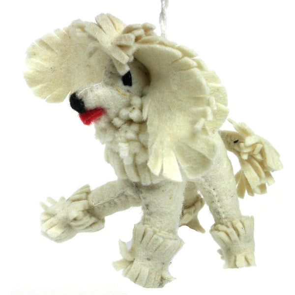 Felt Poodle Ornament - Silk Road Bazaar (O)