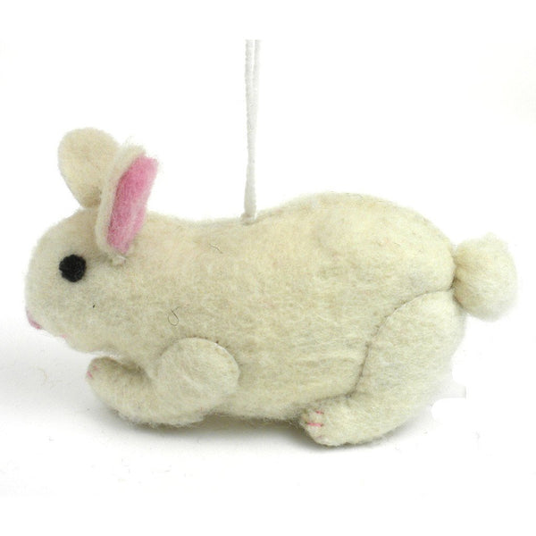 Felt Rabbit Ornament - Silk Road Bazaar (O)