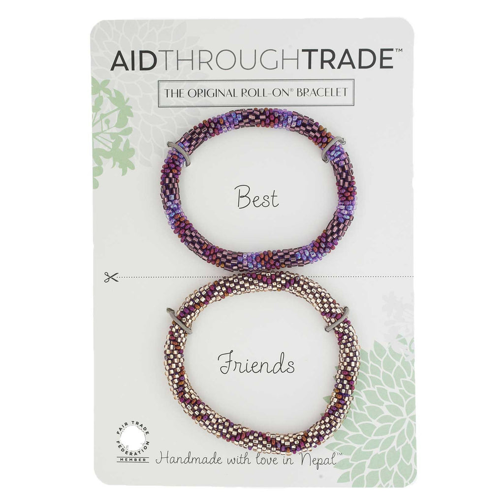 Roll-On Friendship Bracelets - Cranberry Spice - Aid Through Trade