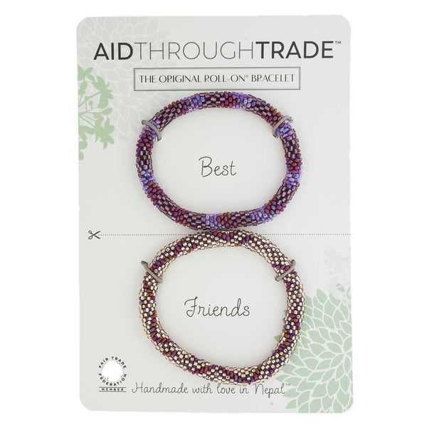 Roll-On Friendship Bracelets - Cranberry Spice - Aid Through Trade