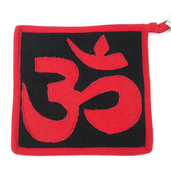 Om Hot Pad Black and Red - Jeevankala (T)