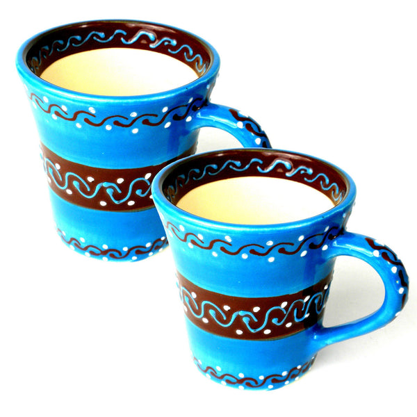Set of Two Flared Cups - Azure Blue - encantada