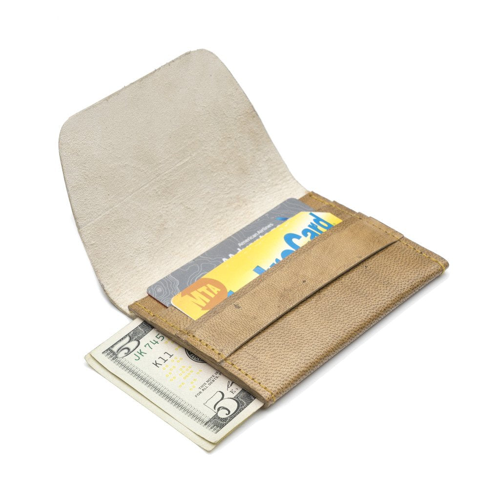Sustainable Leather Wallet - Caramel - Matr Boomie (W)