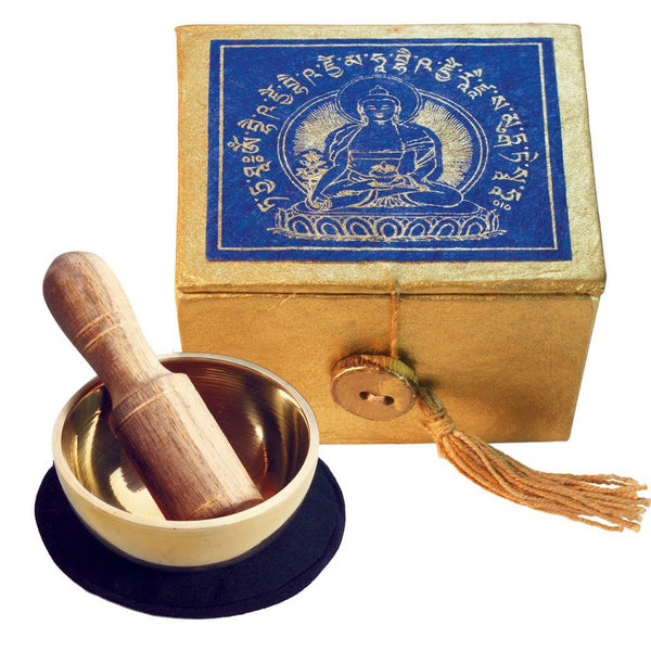 Mini Meditation Bowl Box: 2" Medicine Buddha - DZI (Meditation)