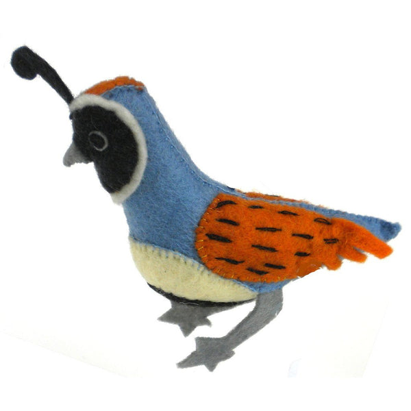 Quail Felt Ornament - Silk Road Bazaar (O)