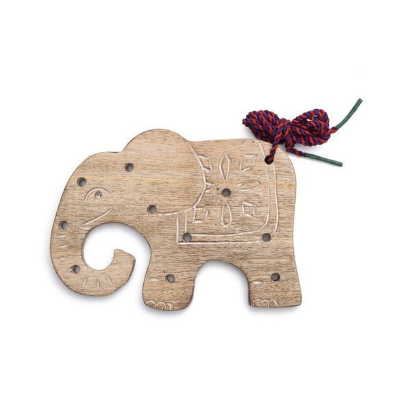 Wood Elephant Lacing Toy - Matr Boomie