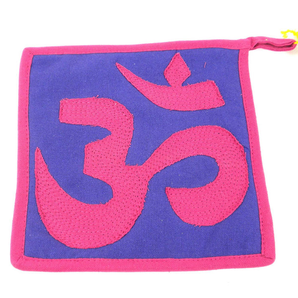 Om Hot pad in Pink and Purple - Jeevankala (T)