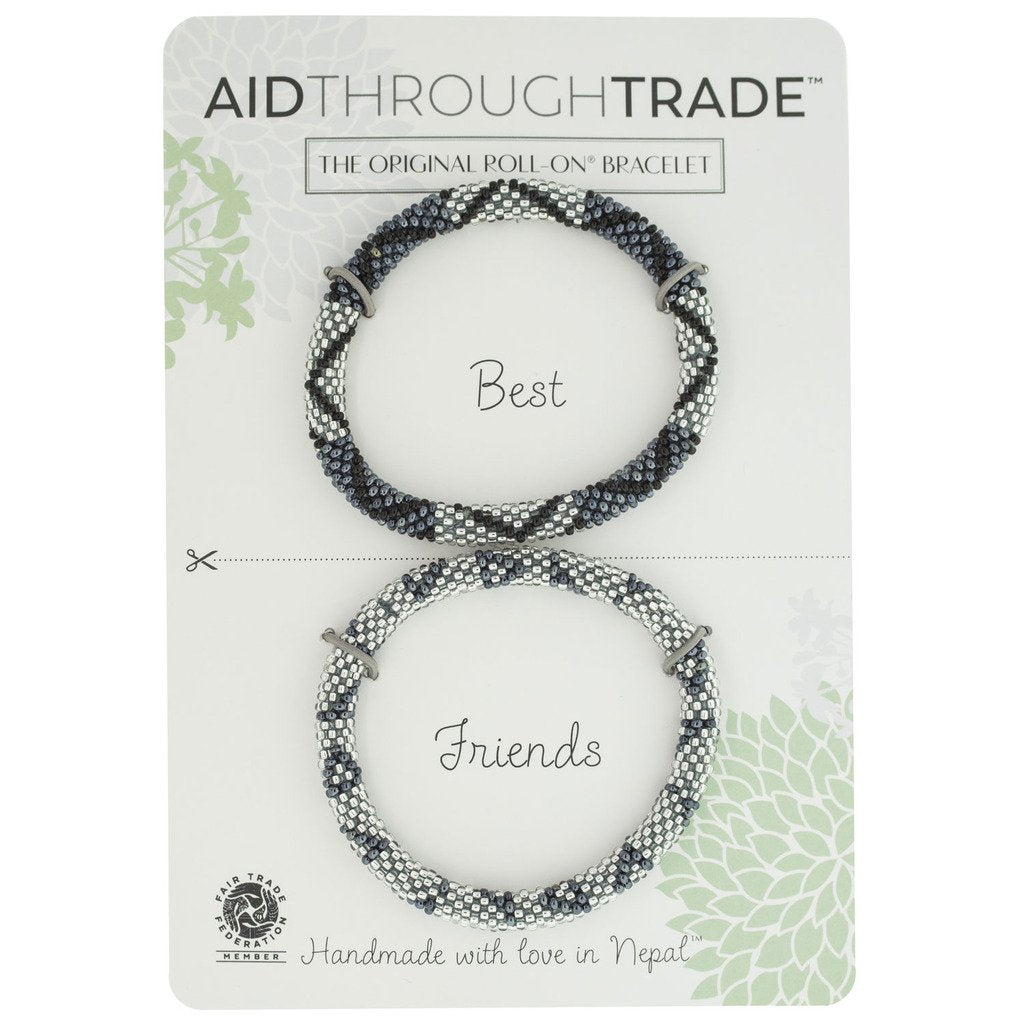 Roll-On Friendship Bracelets - Slate - Aid Through Trade