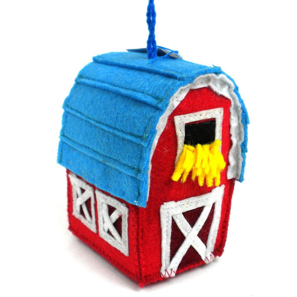 Felt Barn Ornament - Silk Road Bazaar (O)