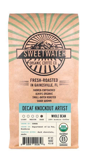 Decaf Knockout Mexican Organic Coffee 12oz Ground - Sweetwater Coffee