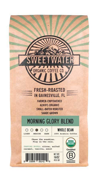 Morning Glory Organic Coffee 12oz Beans - Sweetwater Coffee