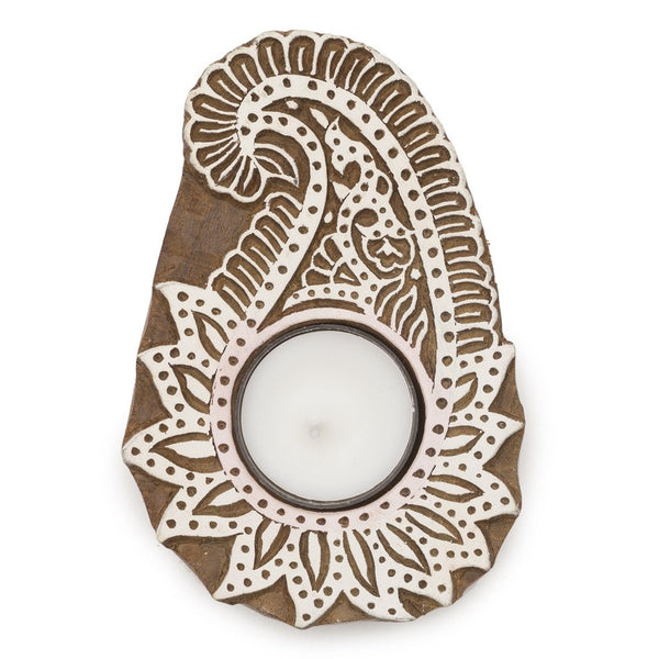 Aashiyana Tea Light Holder - Paisley - Matr Boomie (Candle)